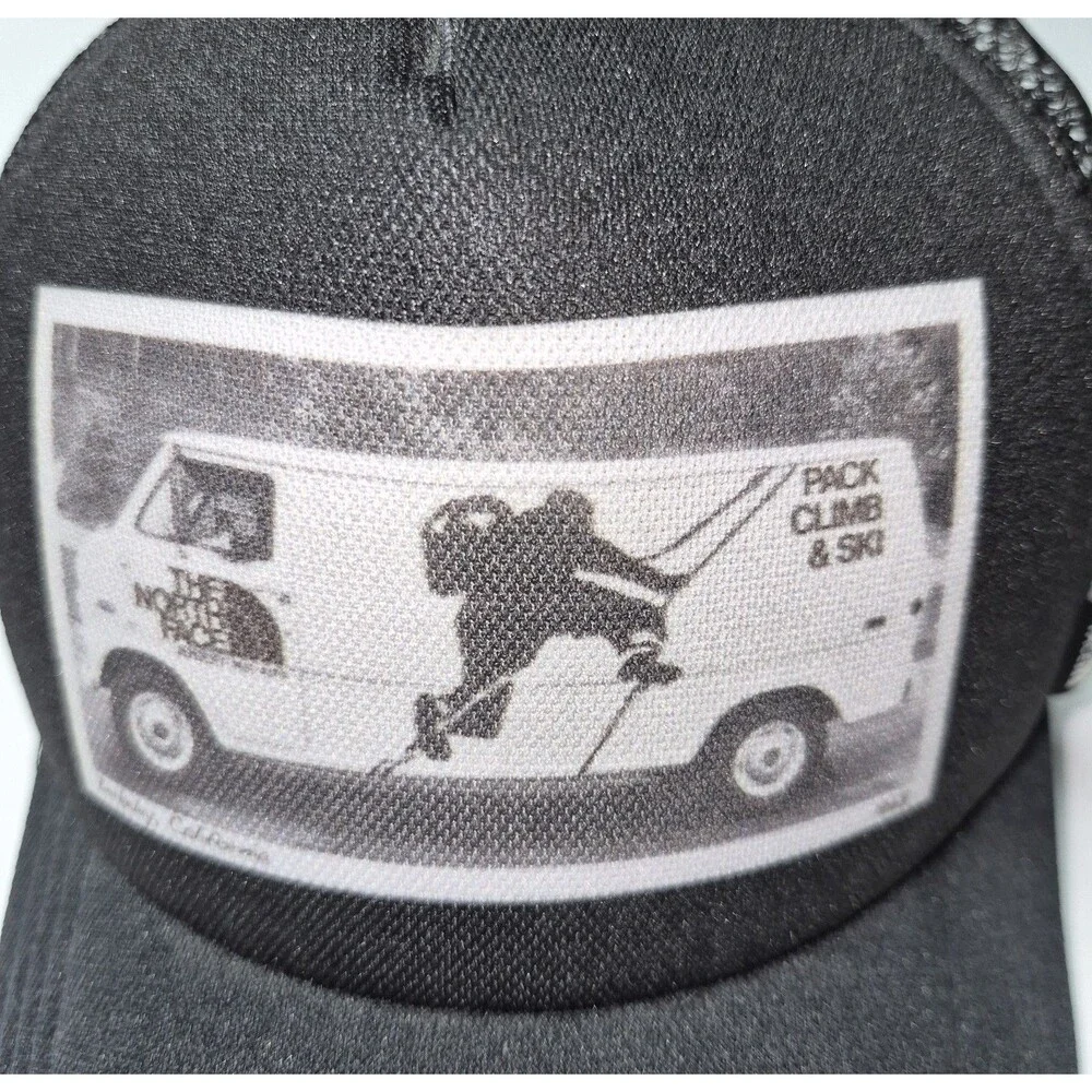The North Face Pack Climb Ski Van Trucker Hat Mesh Snapback Berkeley 1966 Cap